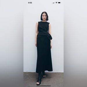 Zara a-line midi skirt